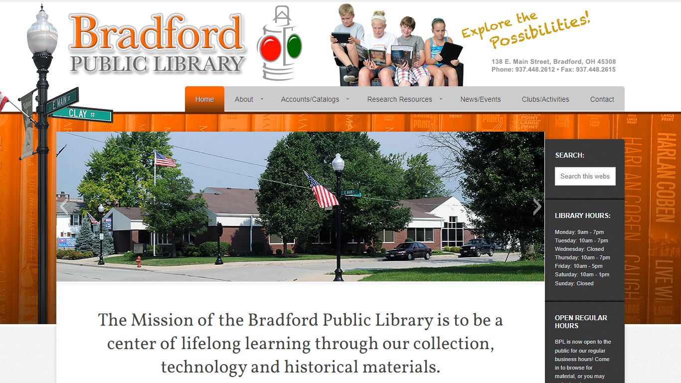 Bradford Public Library — 138 E. Main Street, Bradford, Ohio 45308